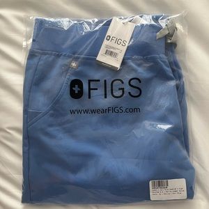 Figs high waisted Zamora joggers ceil blue XL petite